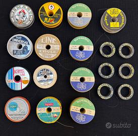 Lotto bobine filo da pesca vintage – stock