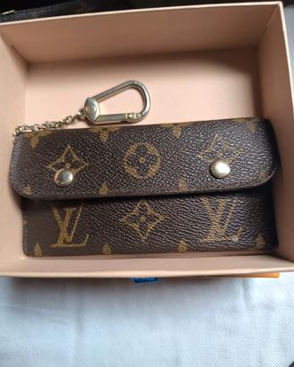 portachiavi e porta spiccioli Vuitton originale