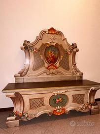 Cassapanca con schienale alto