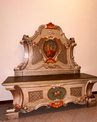 Cassapanca con schienale alto