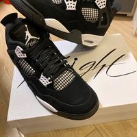 Jordan 4 retro bianche e nere