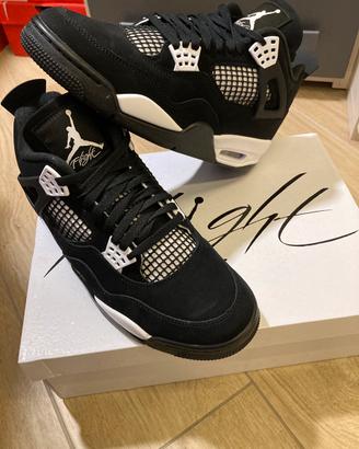 Jordan 4 retro bianche e nere