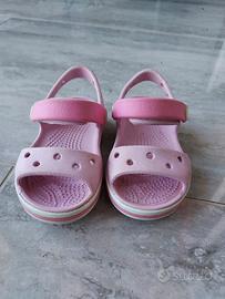 Crocs sandali per il mare rosa taglia 20
