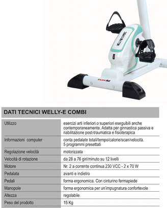 WELLY E COMBI - Pedaliera Elettrica Riabilitativa