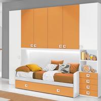 letto singolo con letto estraibile 