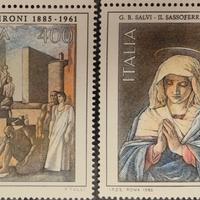 Francobolli Italia  Mario Sironi e Il Sassoferrato