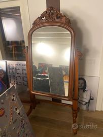 Specchio psiche ballerina antico