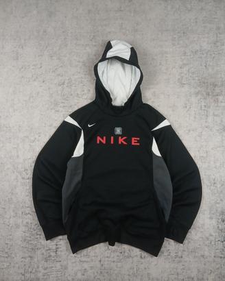 Felpa Nike Shox Vintage Y2K Nera Central Logo Boxy