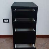 Mobile con quattro cassetti e ruote MICKE Ikea