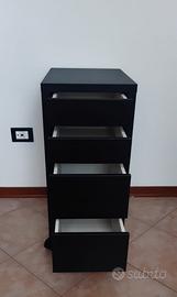 Mobile con quattro cassetti e ruote MICKE Ikea