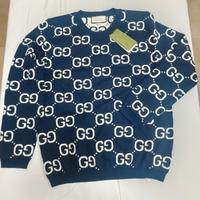 Maglione Gucci GG Blu Taglia M - Nuovissimo