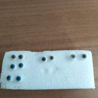 Set 5 coppie occhi  in vetro soffiato per bambole 