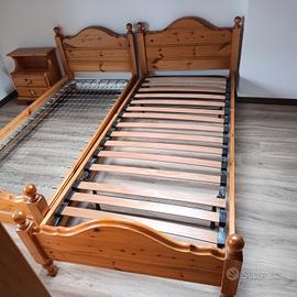 Strutture in legno letti singoli, diverse misure