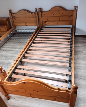 Strutture in legno letti singoli, diverse misure