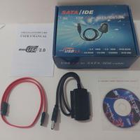 Adatt.USB IDE SATA,Bracc.Antistatico,4HDD,7BUS IDE