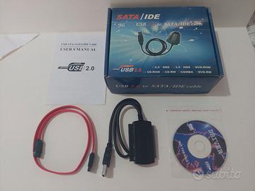 Adatt.USB IDE SATA,Bracc.Antistatico,4HDD,7BUS IDE