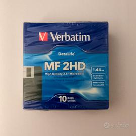 Floppy disk verbatim mf 2hd 3,5" 1,44MB magnetico