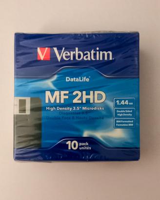 Floppy disk verbatim mf 2hd 3,5" 1,44MB magnetico