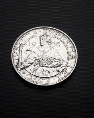 ARGENTO 10 lire 1935 SAN MARINO fascio NC _LEGGI