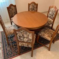 Set 6 sedie NUOVE in legno classiche imbottite