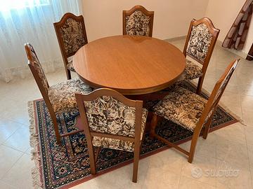 Set 6 sedie NUOVE in legno classiche imbottite