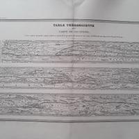 Carta geografica dell'Ottocento tavola di Teodosio