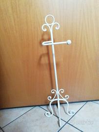 Porta rotolo carta igienica shabby chic in ferro