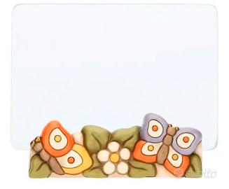 Portafoto Thun  in vetro con farfalle