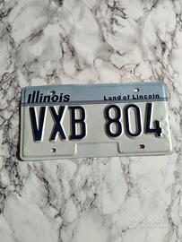 Targa auto Illinois - VXB 804