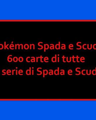 Pokémon GCC: 600 carte Spada e Scudo, rare normali
