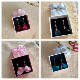 Orecchini Artigianali a Fiore –4 Colori Disponibil