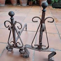 Coppia alari per camino stile Vintage - caminetto