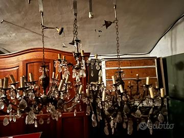 Lampadari stile  lassico con cristalli-vintage(3)