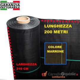 Telo per pacciamatura 210cm x 200m 100gr/mq