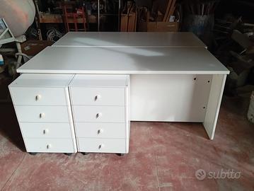 SCRIVANIA e CASSETTIERA 