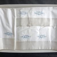 SET DUE LENZUOLA + FEDERE CON BORDO IN RASO