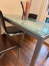 Tavolo cristallo Bontempi