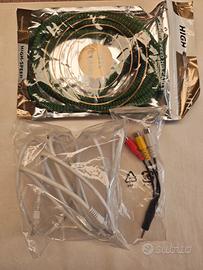 Lotto 3 cavi nuovi: HDMI 8k, ethernet, jack/rca