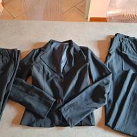 Completo donna 3 pezzi nuovo blu a righe TG. 40 