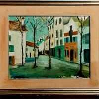 tela ad olio con cornice