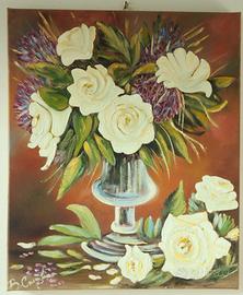 Quadro moderno olio su tela 50x60cm Nuovo