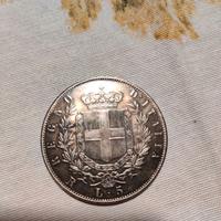 5 lire 1875