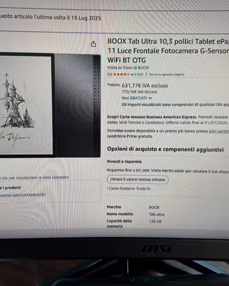 BOOX Tab Ultra 10.3" Tablet  ePaper