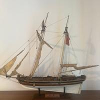 Collezione 5 modelli navali artigianali in legno