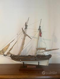 Collezione 5 modelli navali artigianali in legno