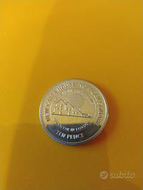MONETA 10 PENCE GIBILTERRA 
