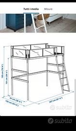 letto rialzato IKEA