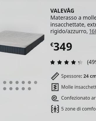 Materasso valevag Ikea 160x200 