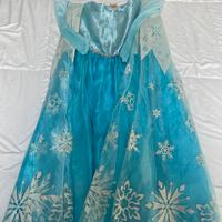 VESTITO CARNEVALE ELSA FROZEN DISNEY - 9/10 ANNI