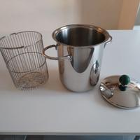 Pentola cottura asparagi Barazzoni acciaio inox